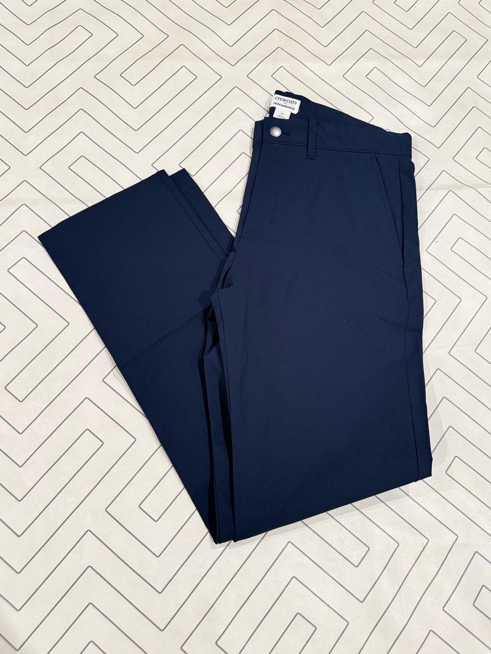 Crewcuts Navy Straight Performance Dress Pants